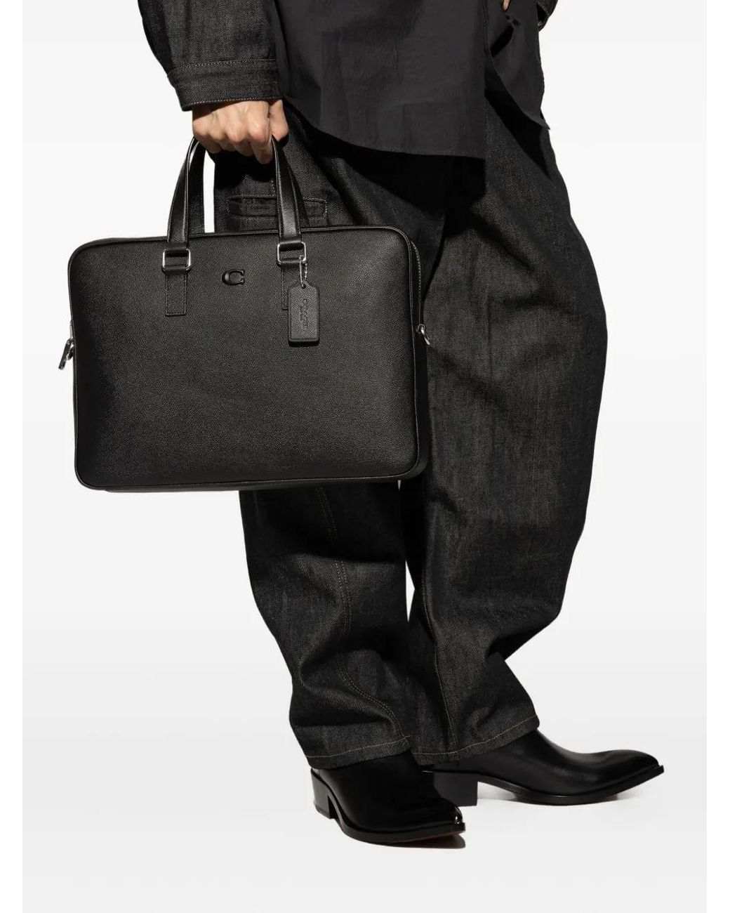COACH Black Briefcase 'Caden' for men