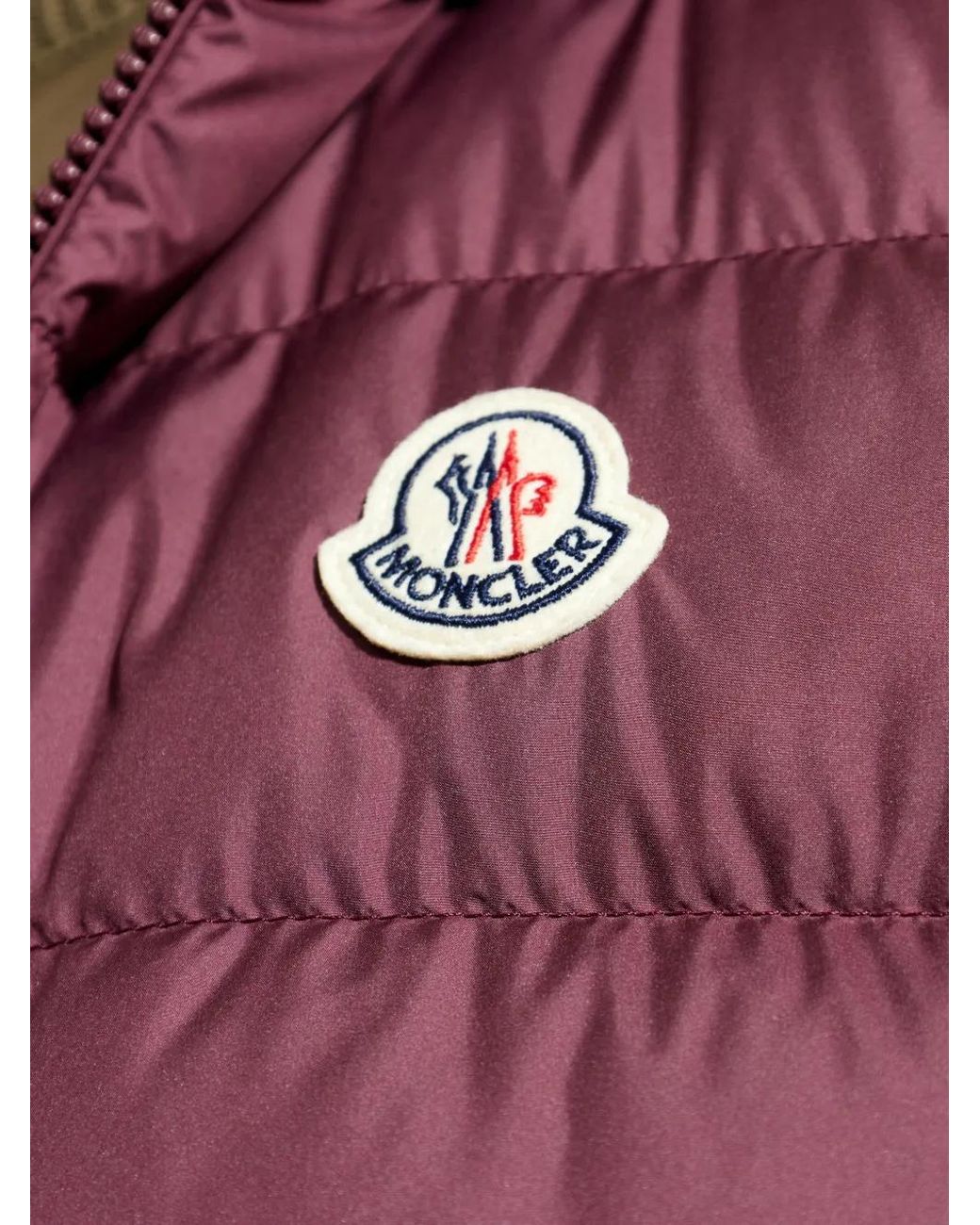 Moncler Red Quilted Vest 'Marseillan' for men