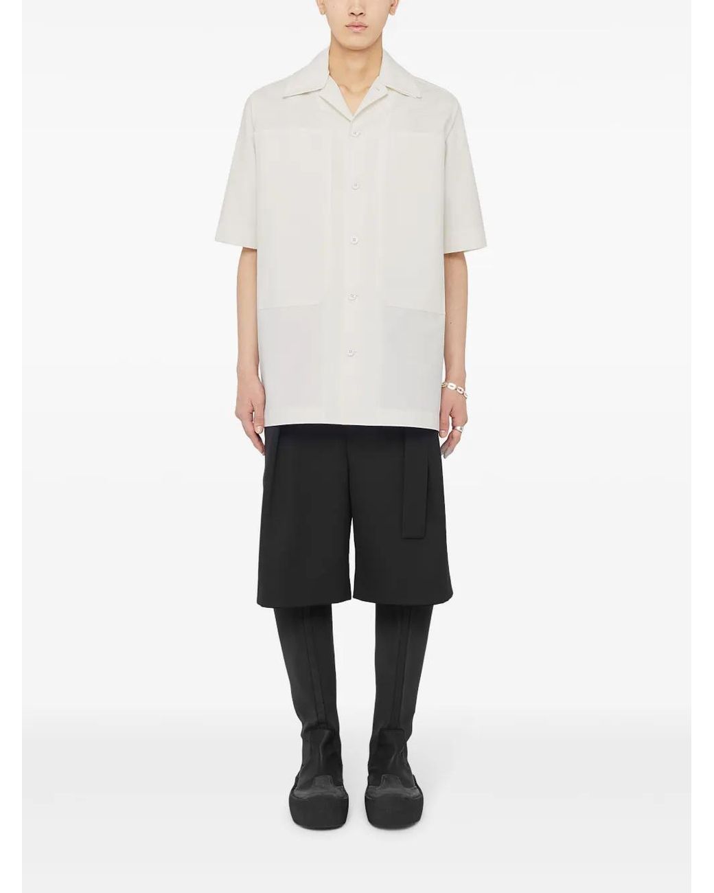 Jil Sander White Layered Button-Up Shirt for men
