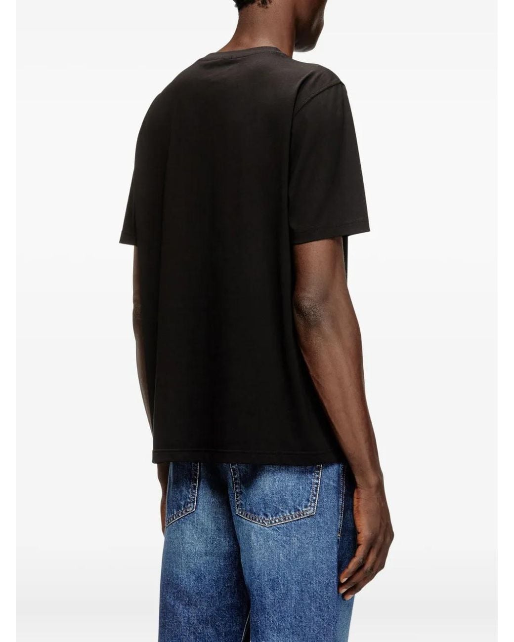 DIESEL Black T-Adjust-V6 T-Shirt for men