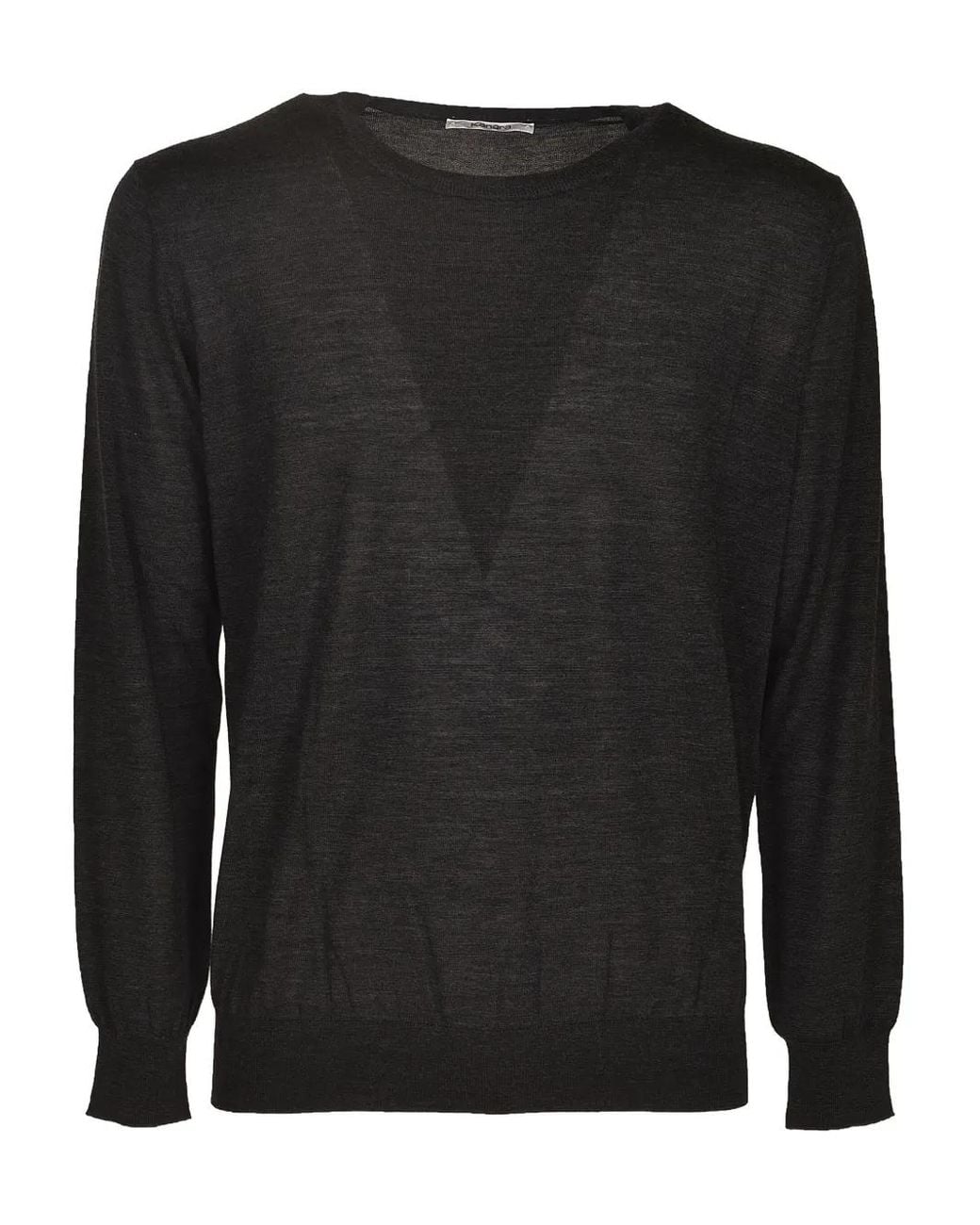 Kangra Black Crew-Neck Sweater for men