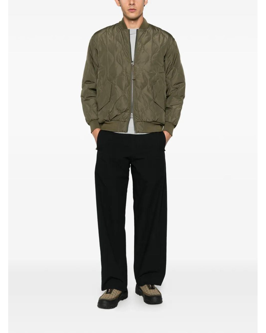 Taion Green Quilted Ripstop Jacket