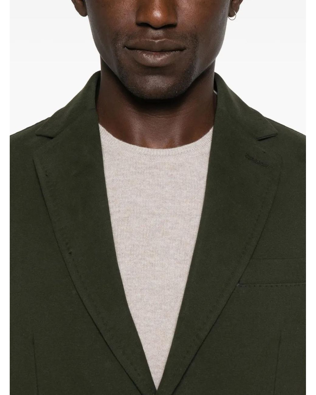 Chaqueta con bolsillos de parche Circolo 1901 de hombre de color Green