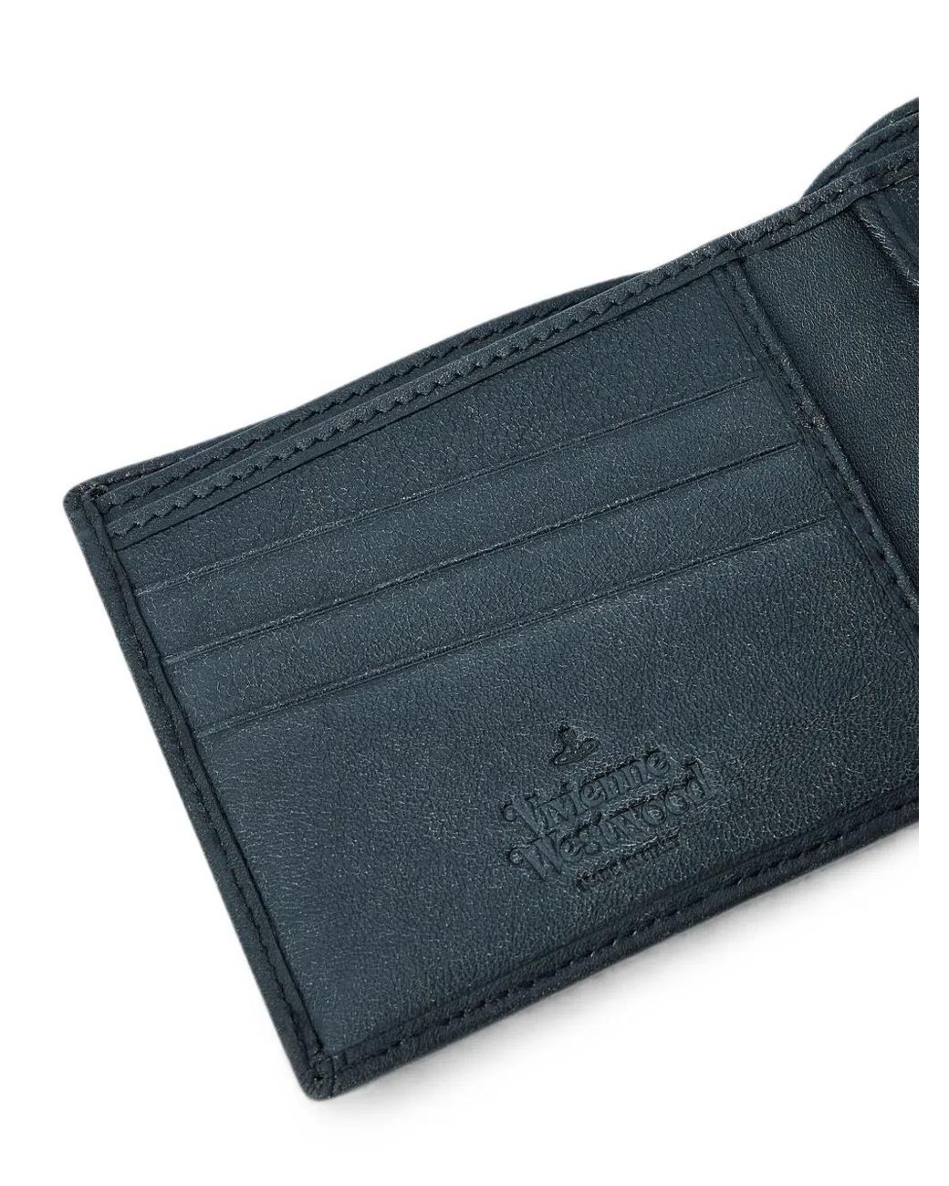 Vivienne Westwood Blue Billfold Wallet for men