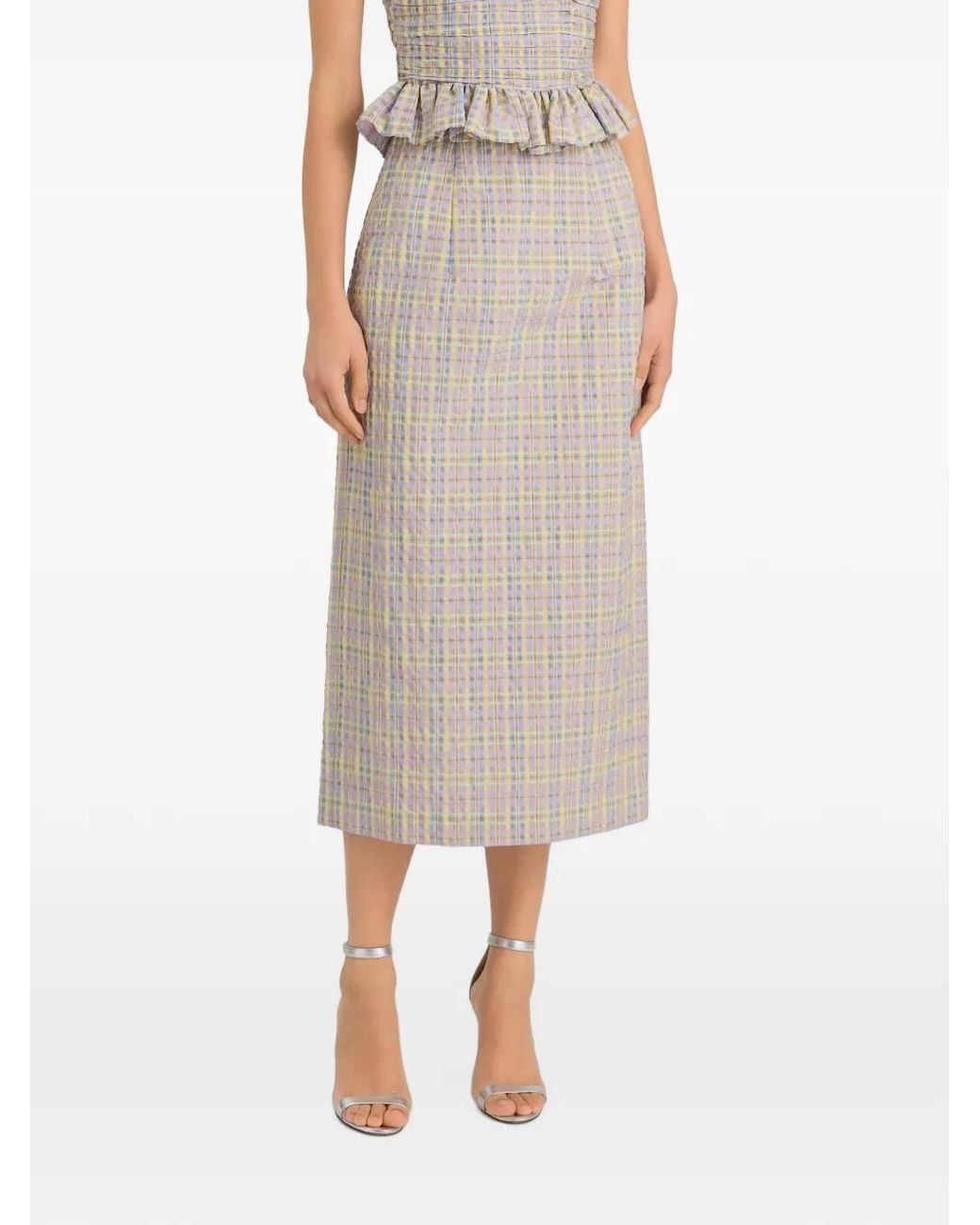 Markarian Natural Betsy Pencil Midi Skirt