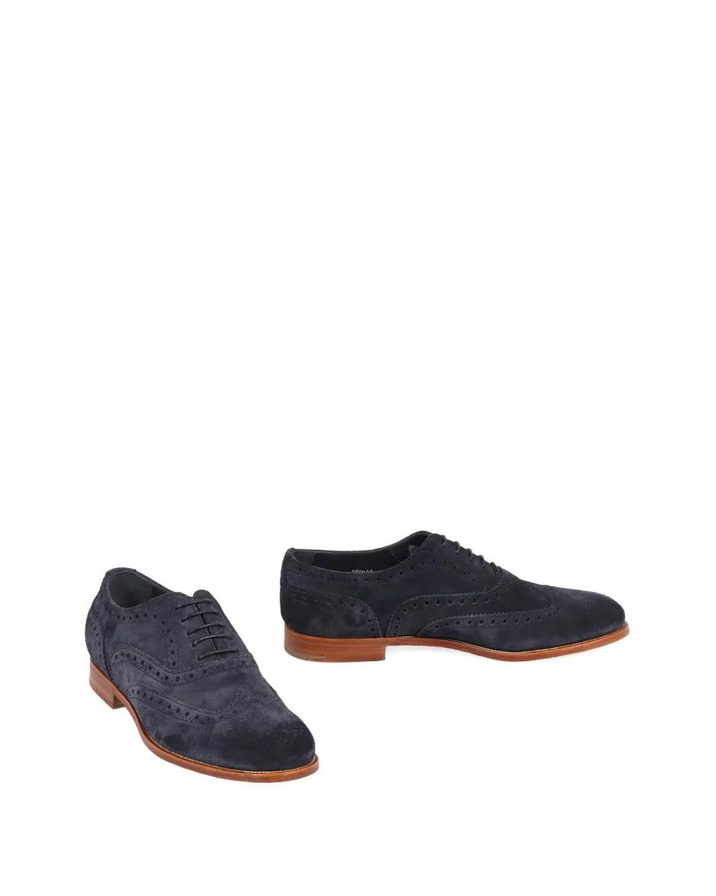 Church's Blue Suede Lace-Up Shoes