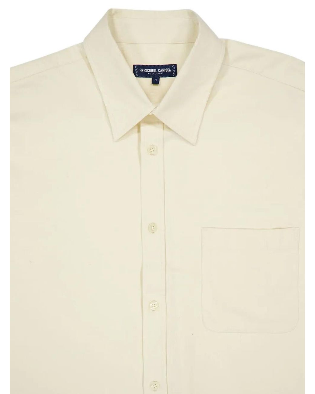 Frescobol Carioca White Long-Sleeved Shirt for men