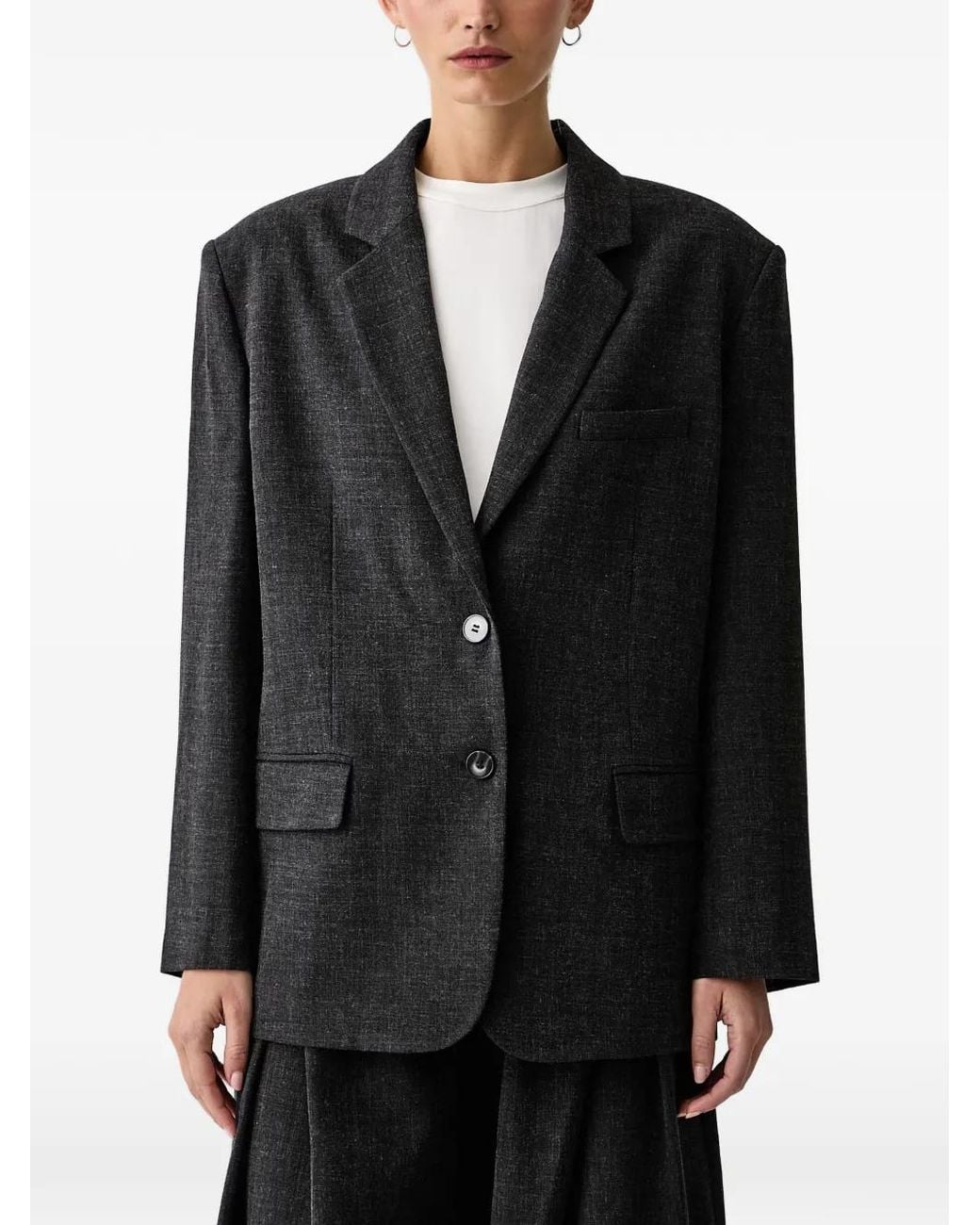 ELEH Black Marella Single-Breasted Blazer