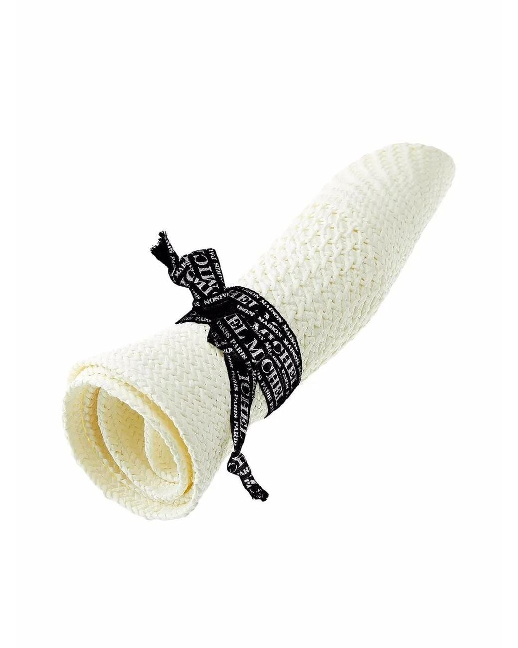 Maison Michel White André Straw Fedora Hat
