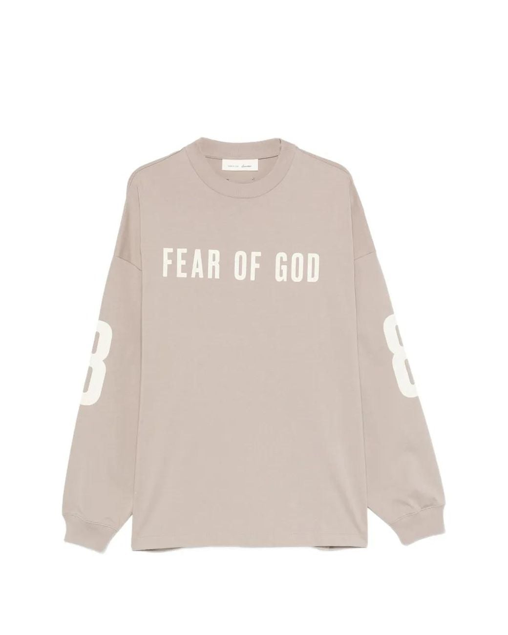 Fear Of God Natural T-Shirt À Logo Imprimé for men