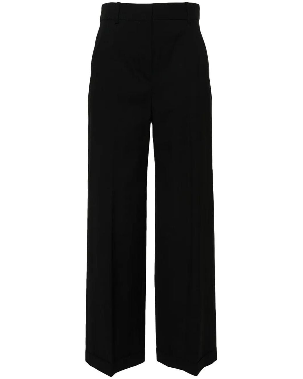 KENZO Black High-Waist Tailored Trousers