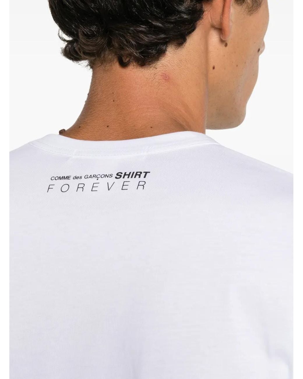 Comme des Garçons White Crew-Neck T-Shirt for men