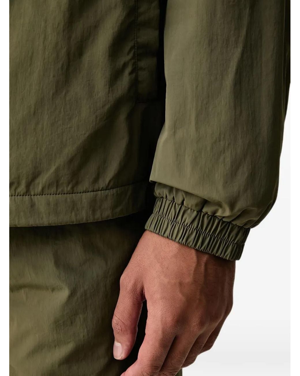 EA7 Green Logo-Print Jacket for men
