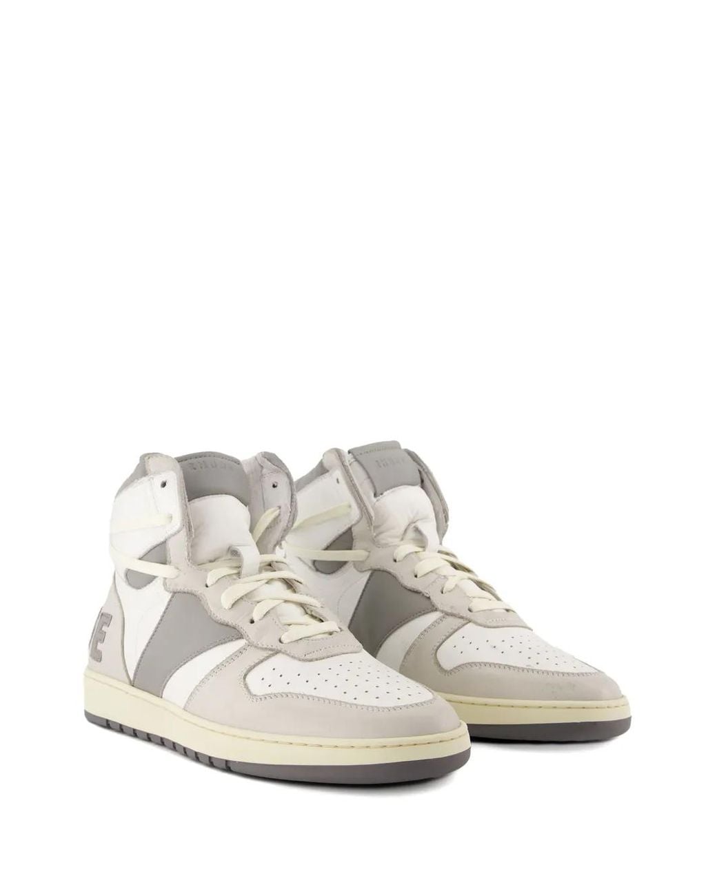Rhude White Logo-Patch Sneakers for men