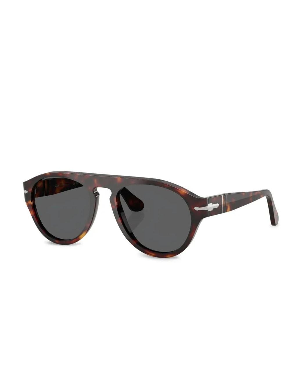 Persol Gray Lunettes De Soleil À Effet Écailles De Tortue