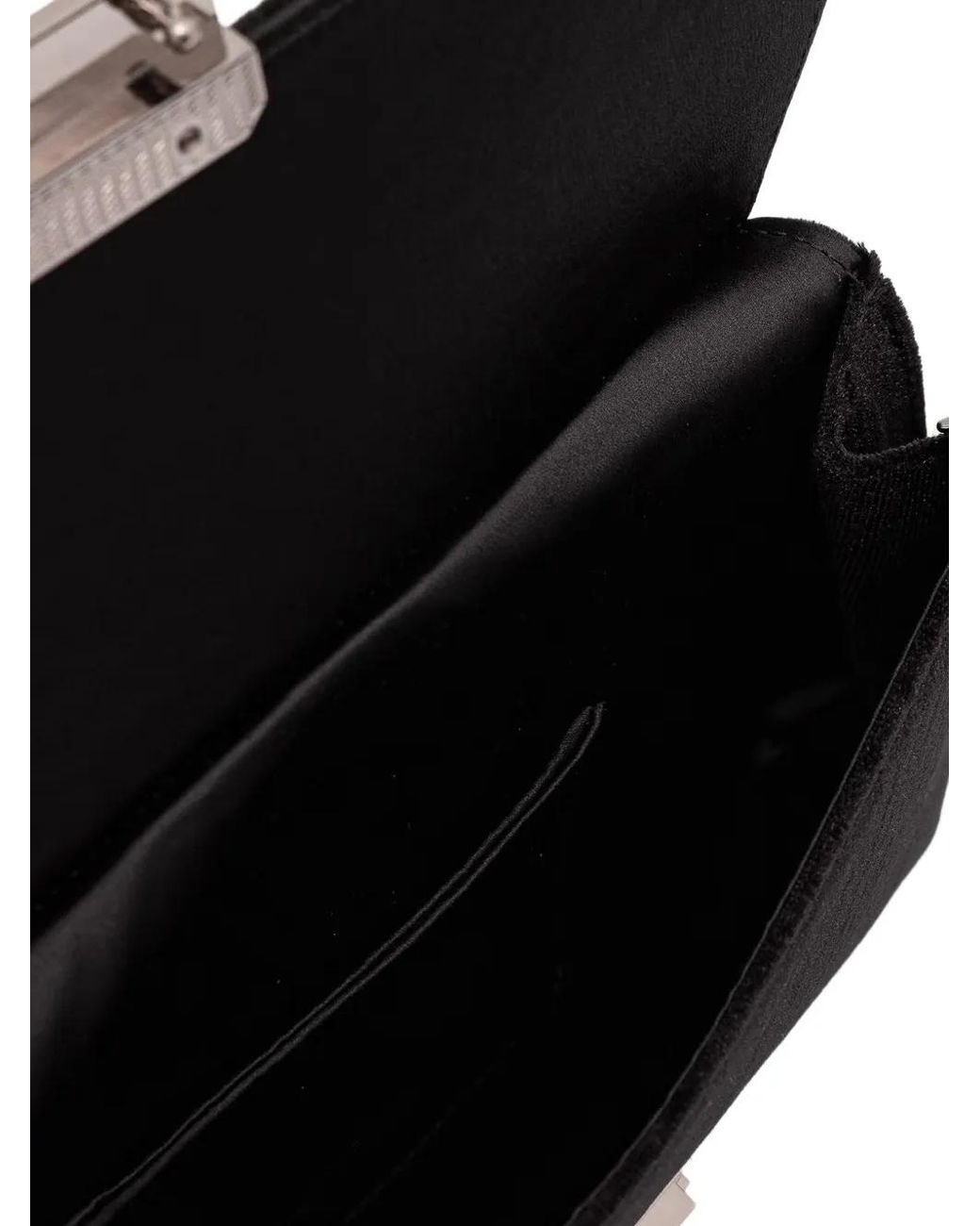 Emporio Armani Black Logo-Plaque Chain-Strap Cross Body Bag