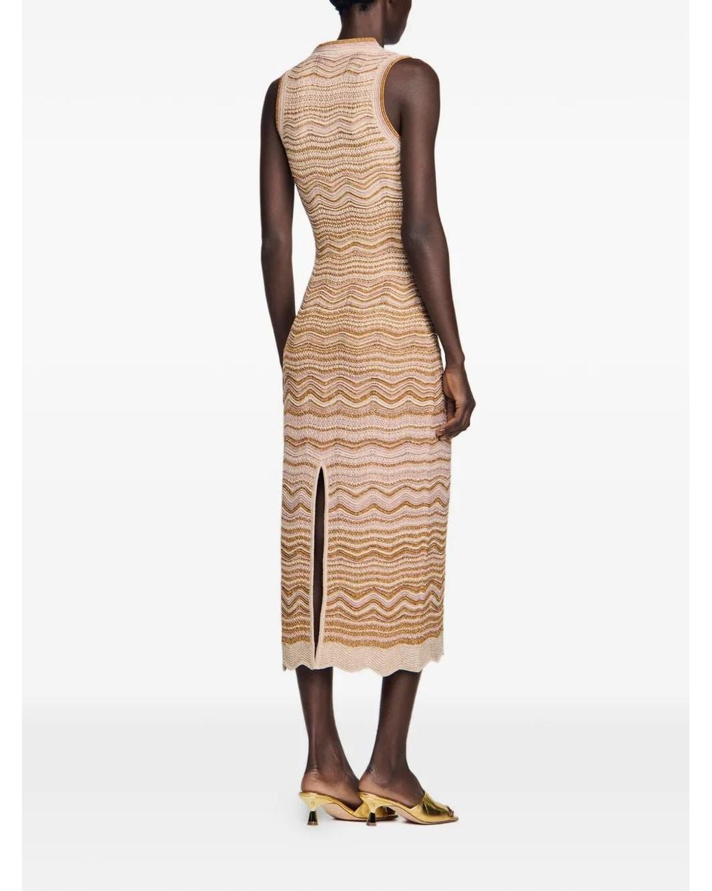 Sandro Natural Long, Sleeveless Dress