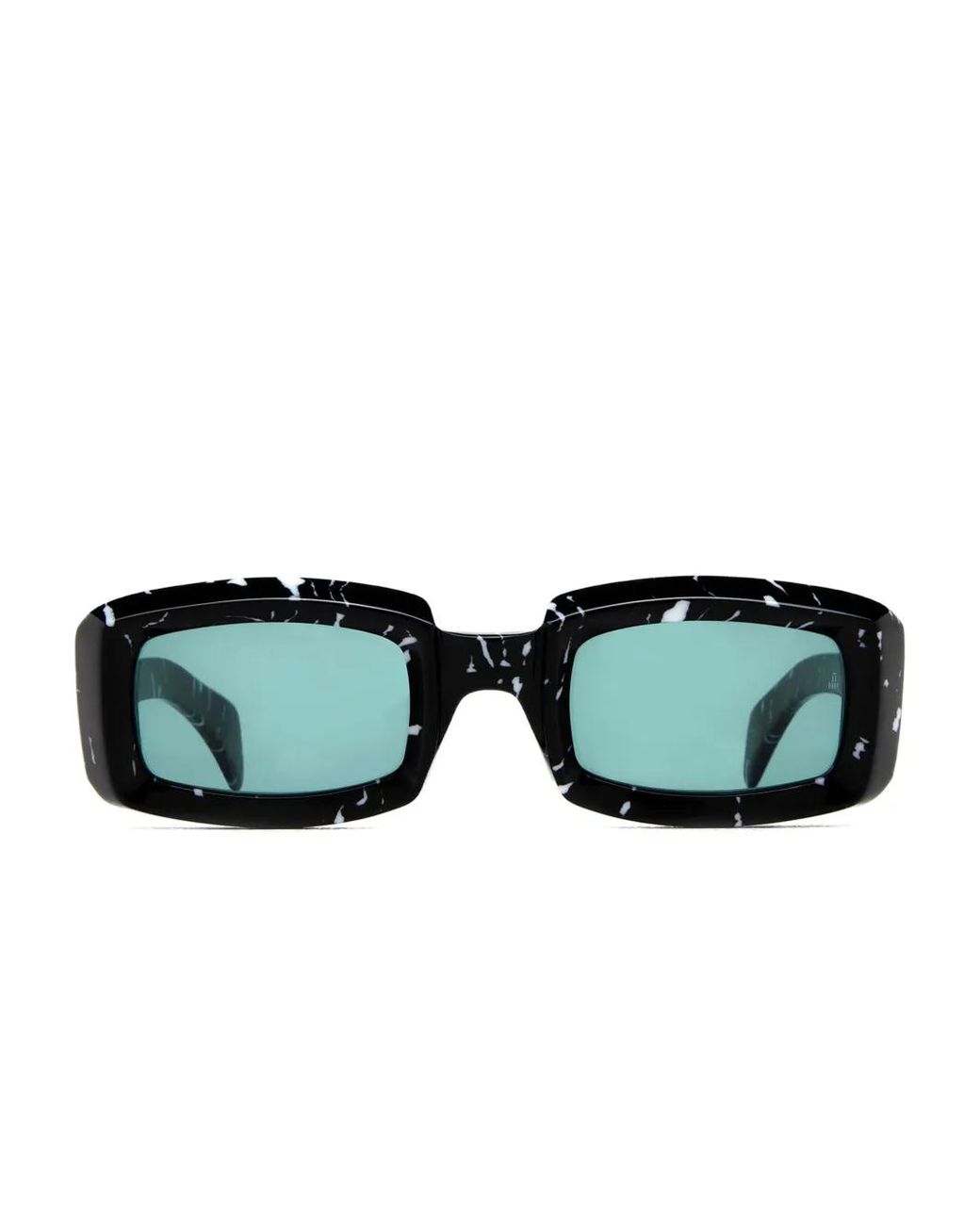 Jacques Marie Mage Green Lunettes De Soleil Rectangulaires Runaway À Effet Marbré