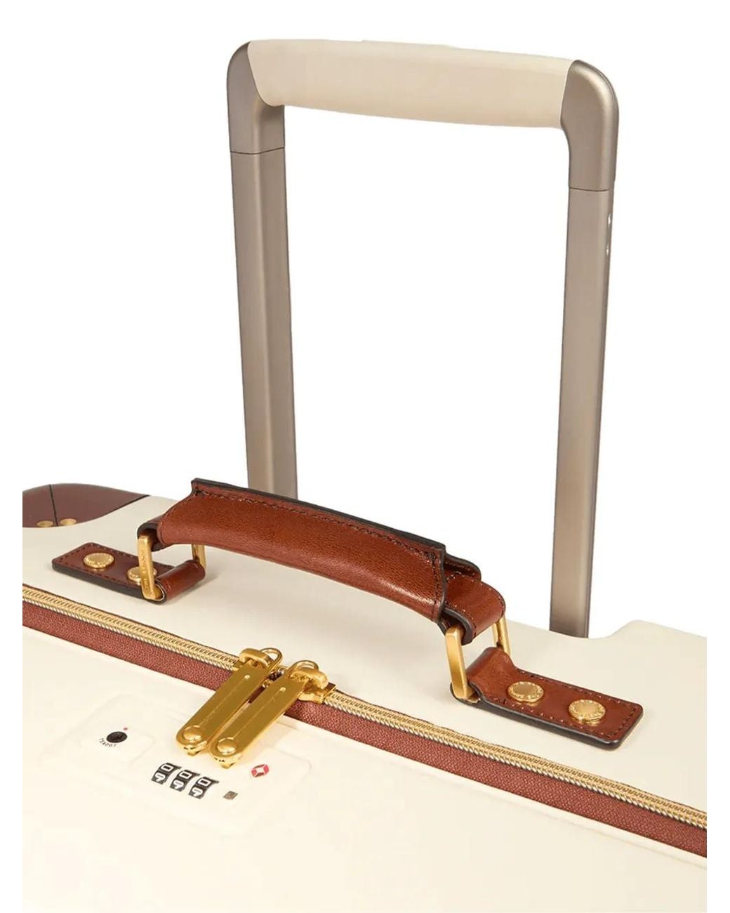 The Bridge Natural Leather-Trimmed Trunk Suitcase