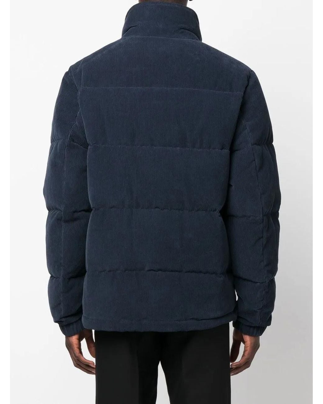 Billionaire Gefütterte Cordjacke Mit Logo-Patch in Blue für Herren