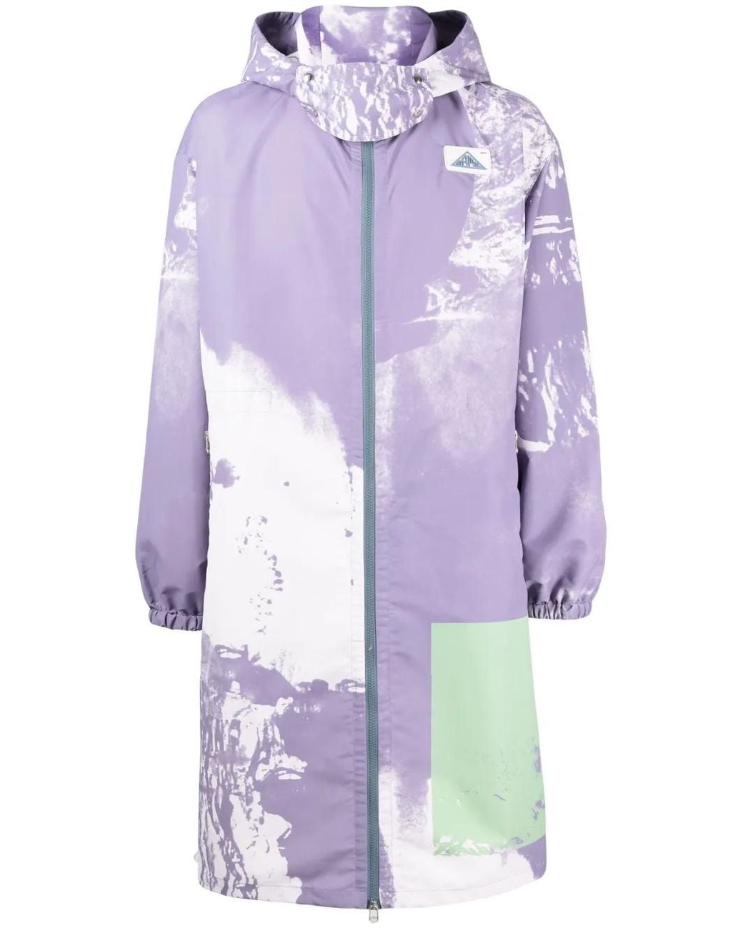 OAMC Purple Biv Abstract-Print Parka for men