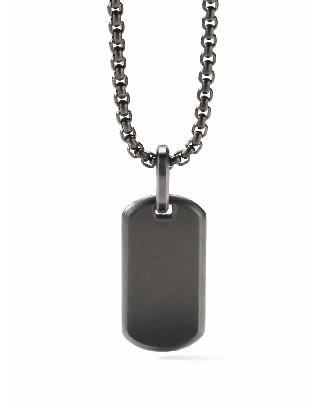 David Yurman White Chevron Tag (35Mm) for men