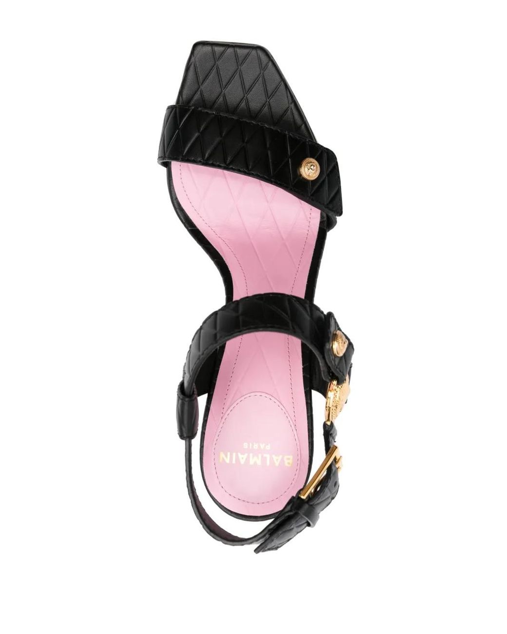 Balmain Black 'Eva' High-Heeled Sandals