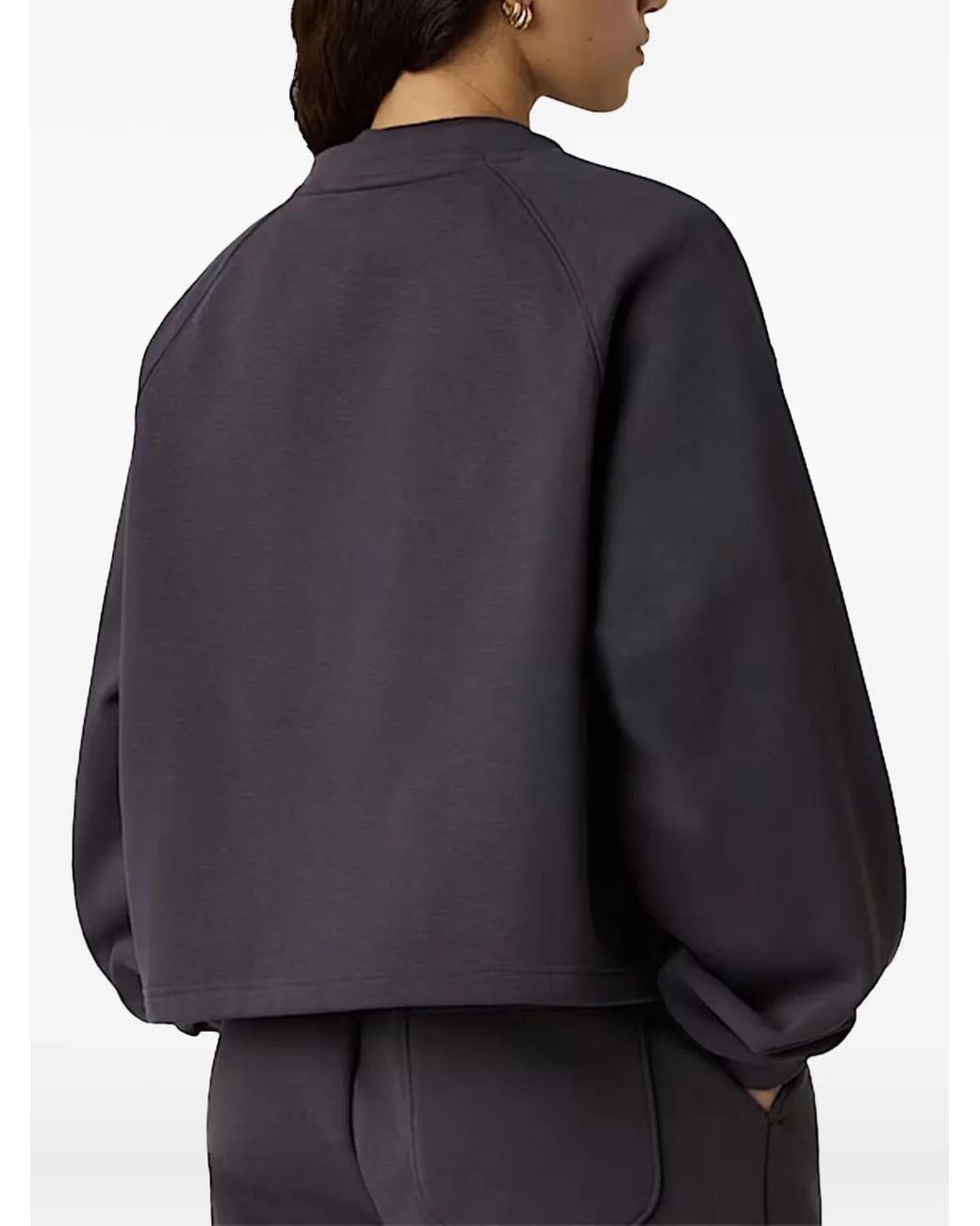 The North Face Blue Logo-Patch Cotton-Blend Sweatshirt