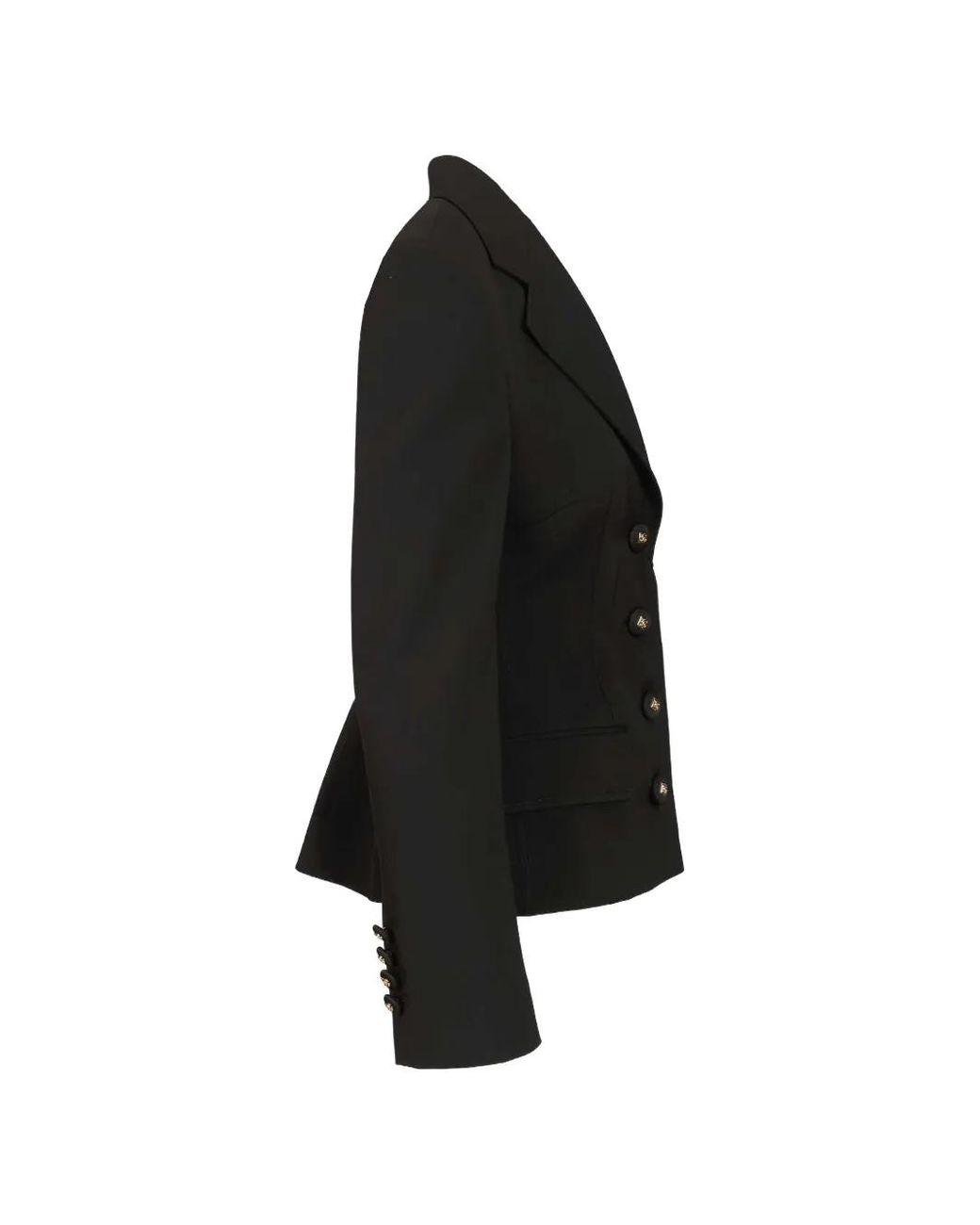 Dolce & Gabbana Black Veste À Simple Boutonnage
