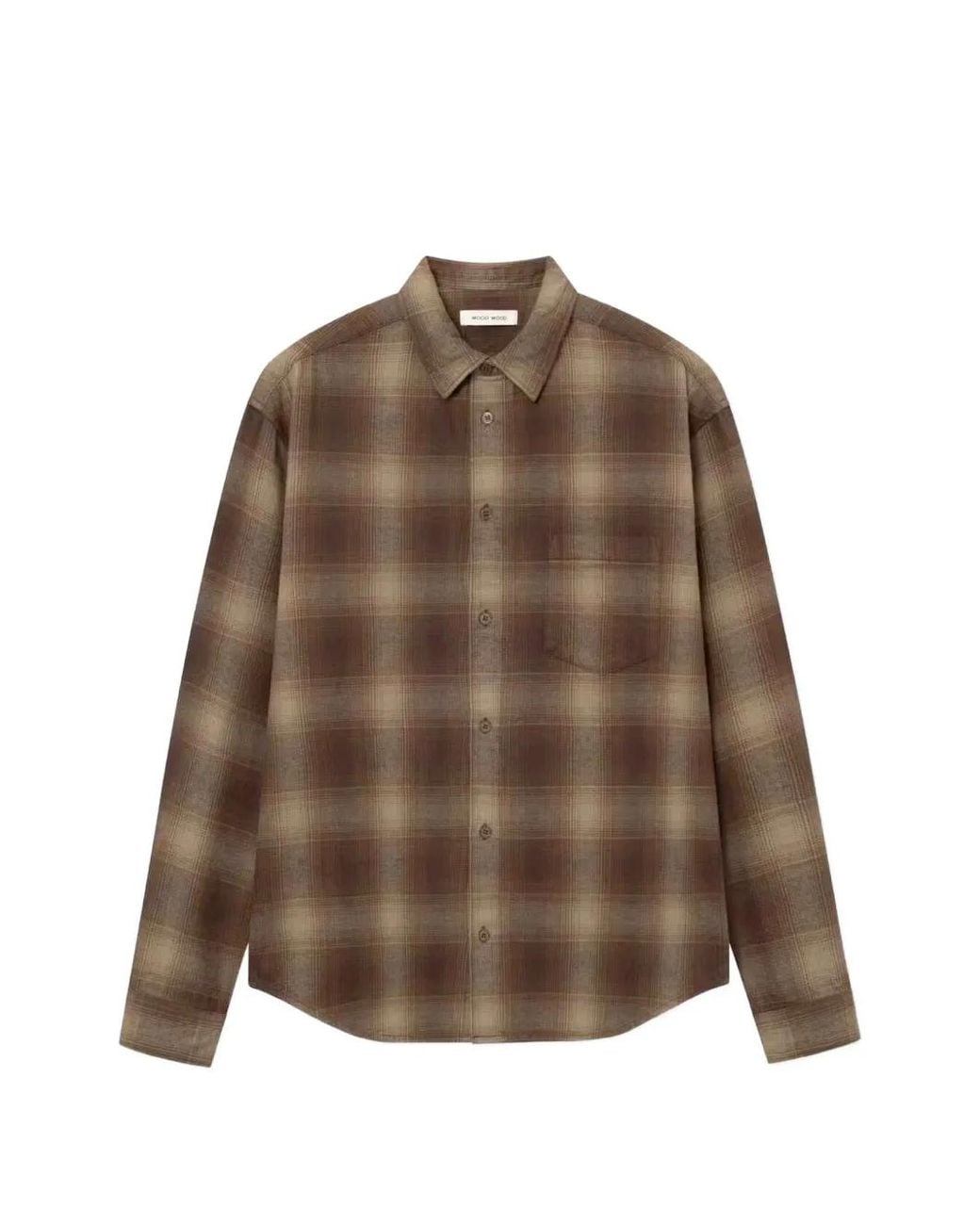 WOOD WOOD Brown Wwcarter Check-Pattern Shirt for men
