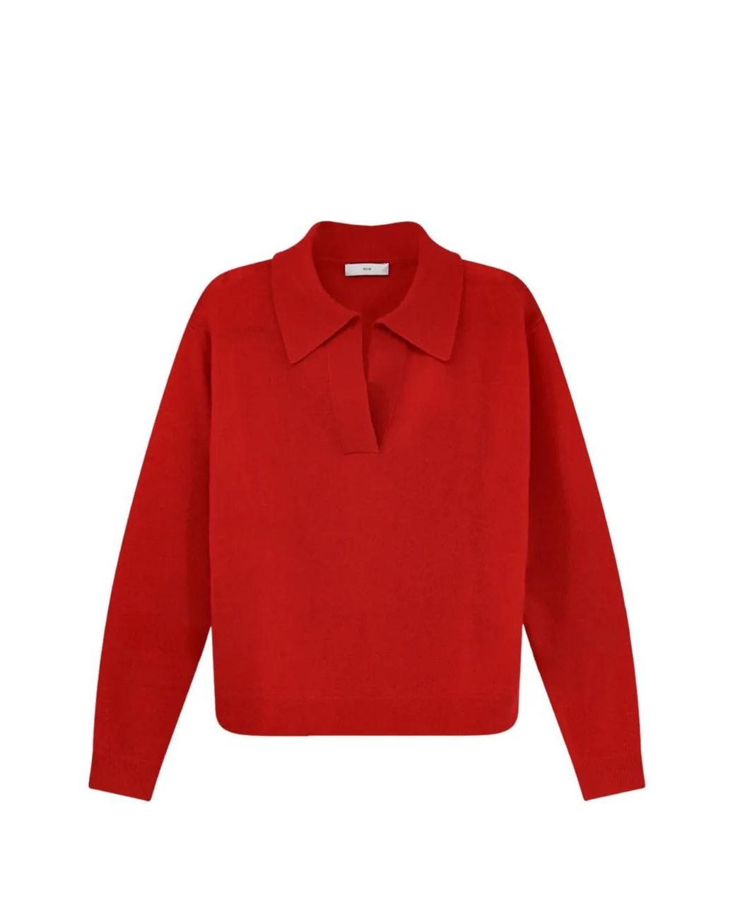 R2W Red Alize 7 Polo-Collar Cashmere Sweater