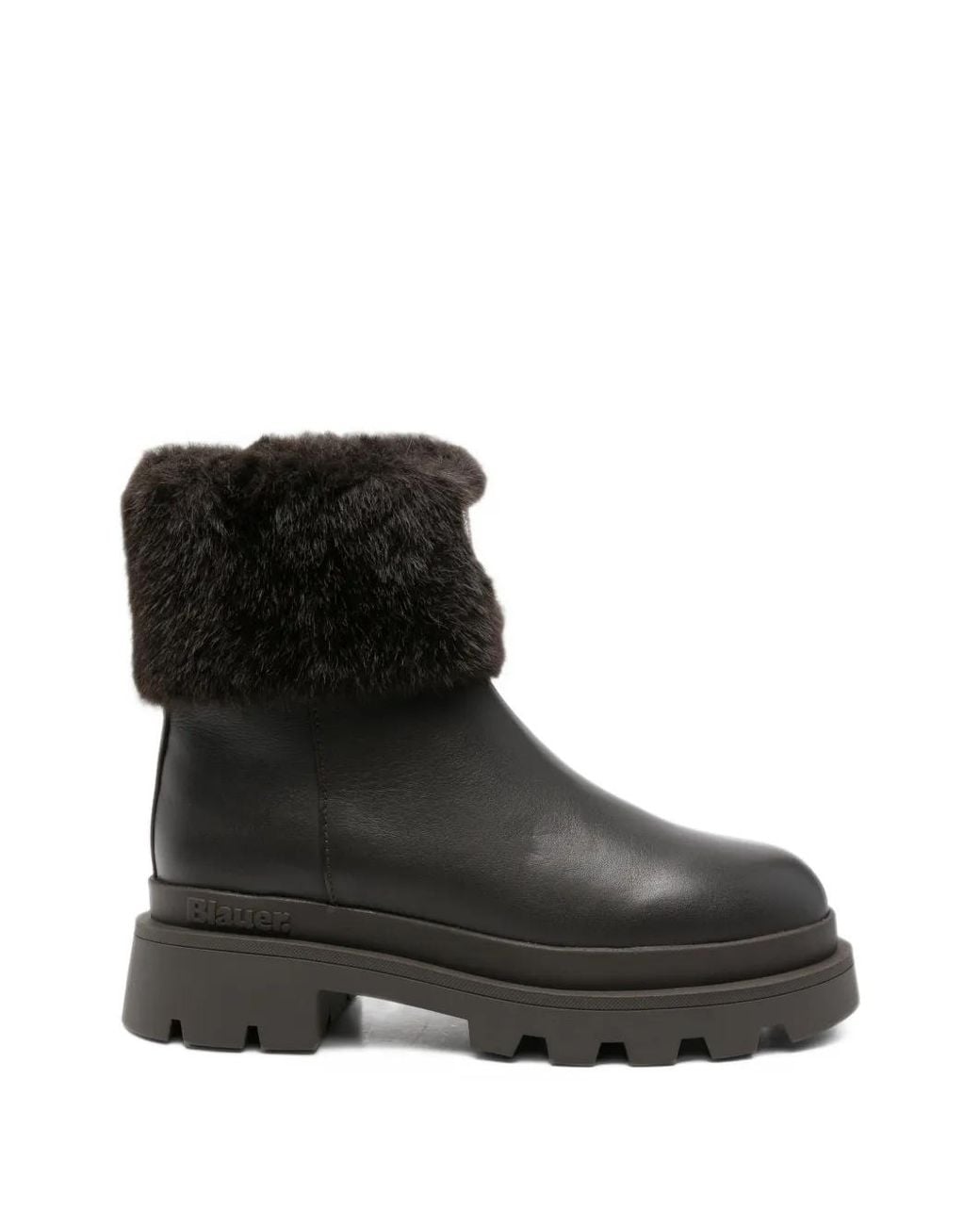 Blauer Black Kimmel 10 Faux-Fur Ankle Boots