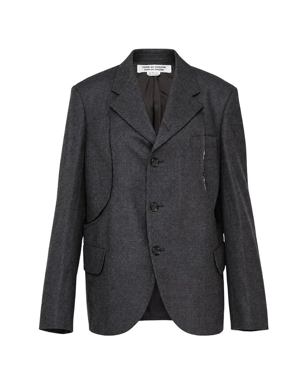 Comme des Garçons Black Blazer À Design Déstructutré
