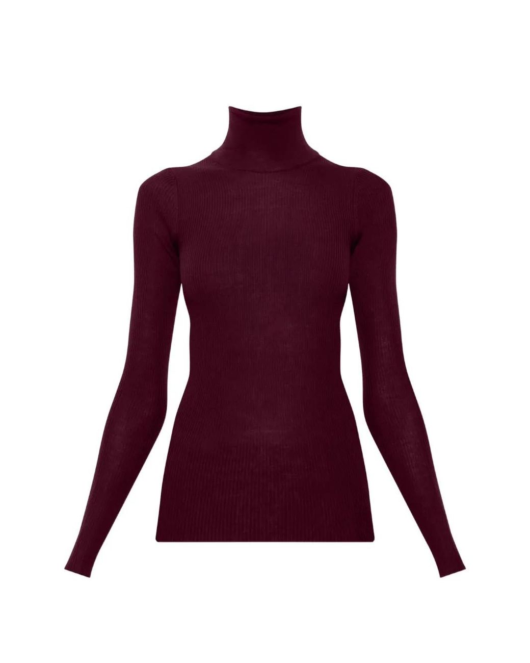 Jil Sander Purple Gerippter Strickpullover