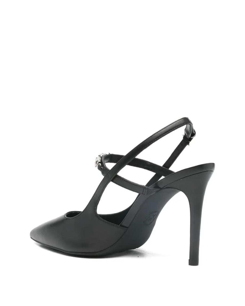 Michael Kors Black Dina Leather Slingback Pumps