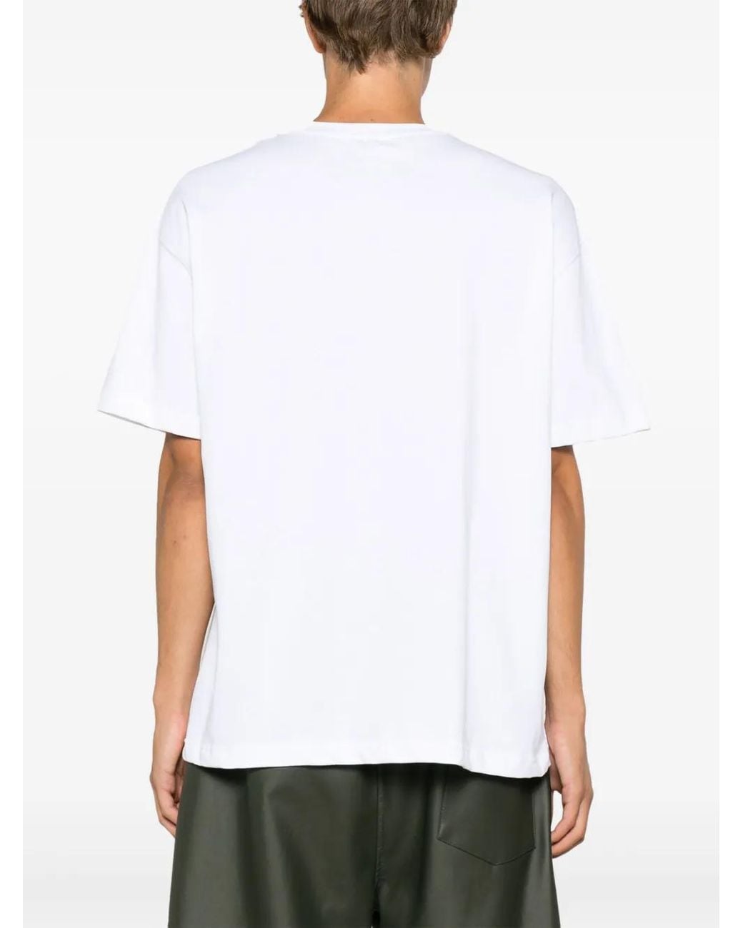 A_COLD_WALL* White Logo-Print Cotton T-Shirt for men