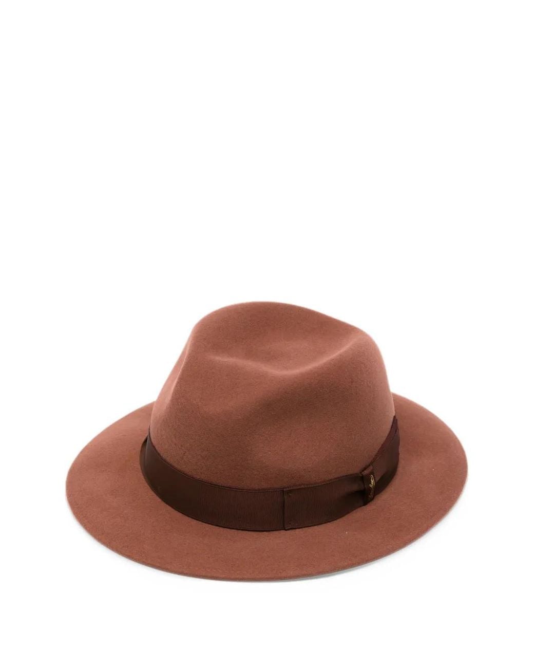 Fedora di Borsalino in Brown da Uomo
