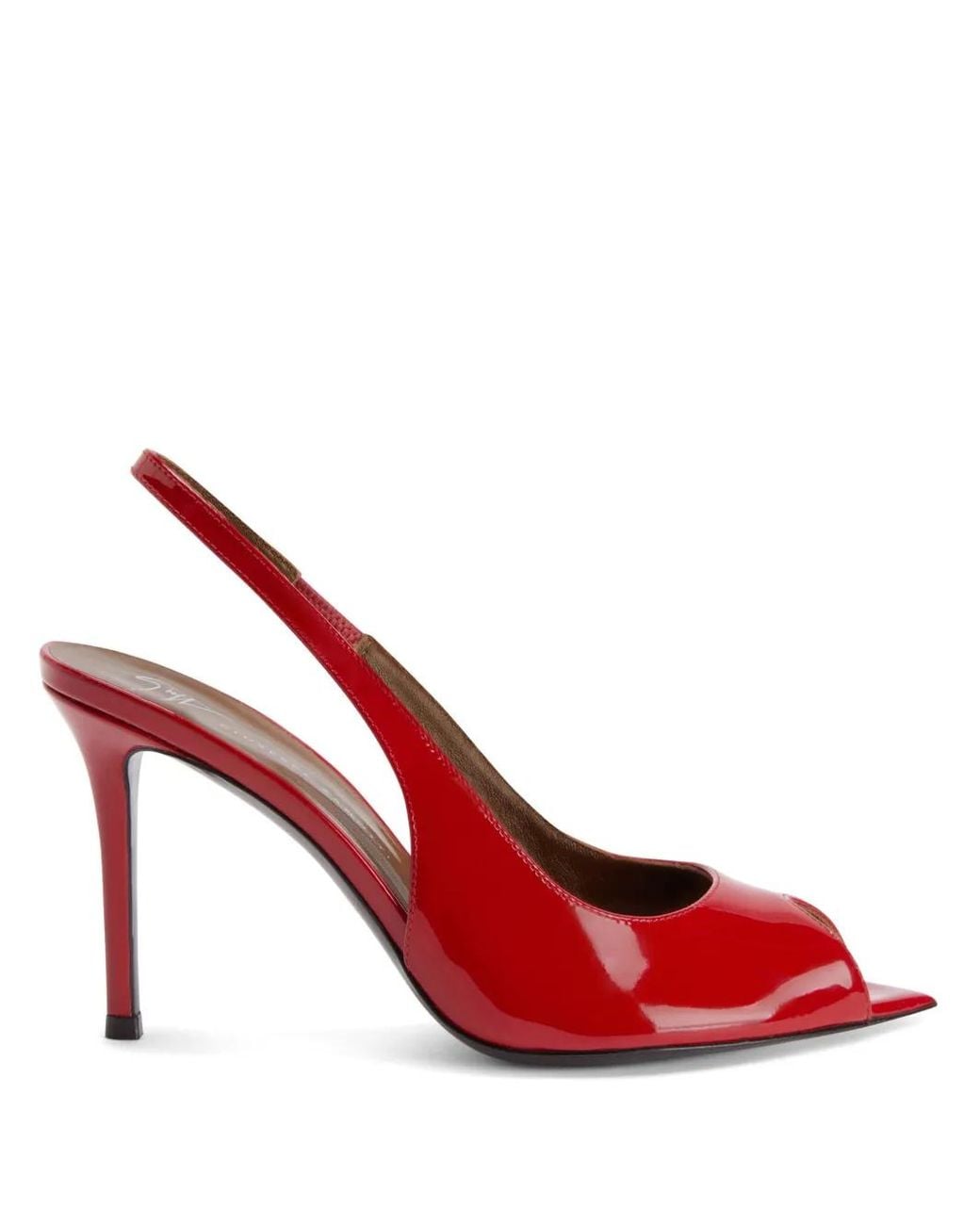 Giuseppe Zanotti Red 90Mm Intriigo Open Toe Sandals