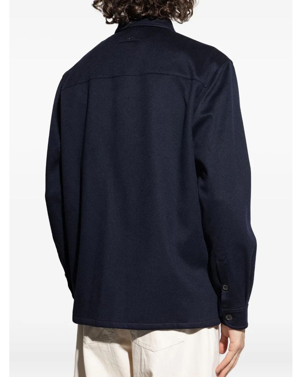 Paul & Shark Blue Buttoned-Up Overshirt for men