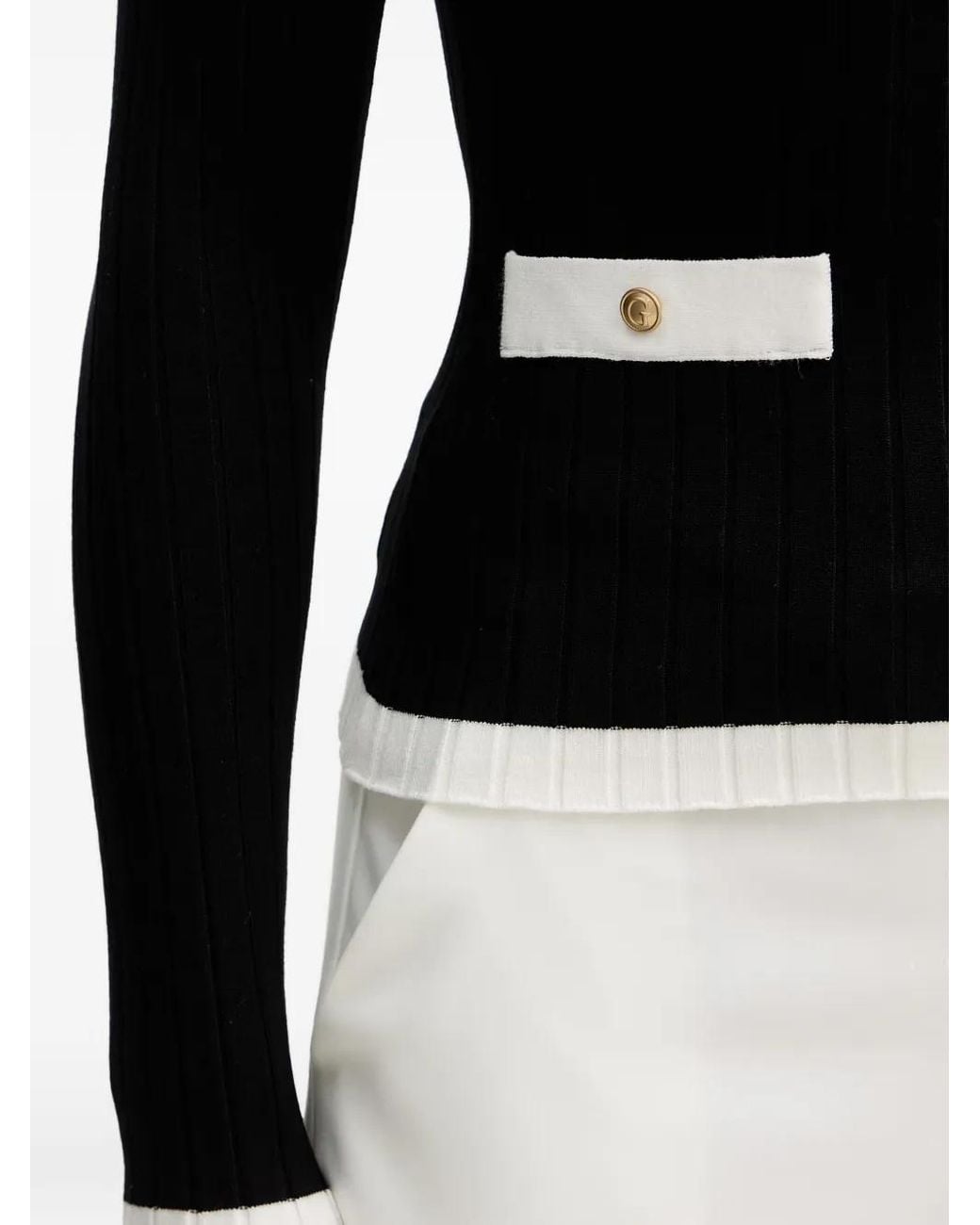 Guess Black Contrasting Trim Sweater