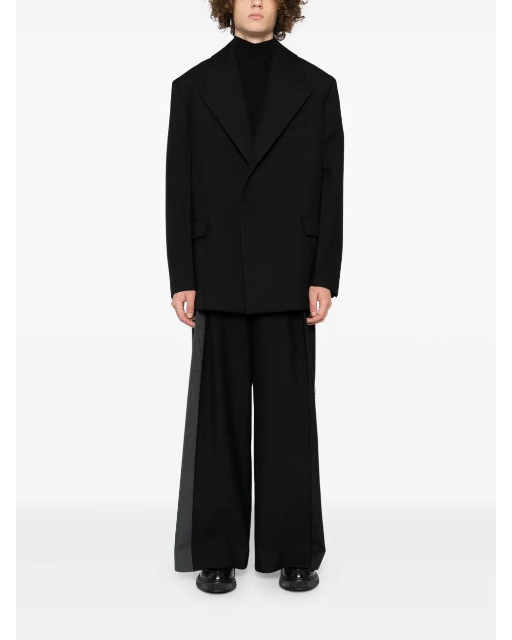 Jil Sander Black Single-Breasted Blazer for men