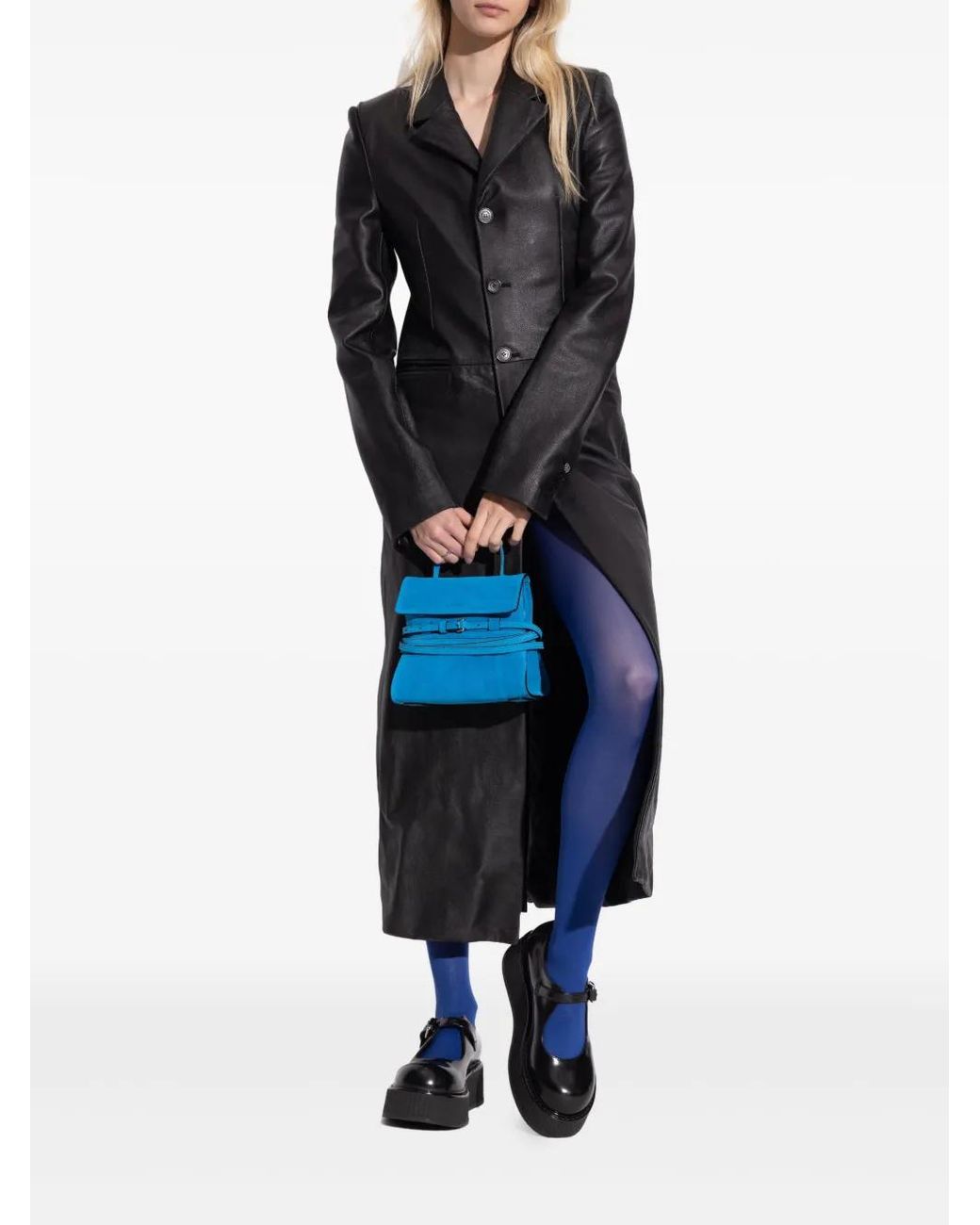 Moschino Black Leather Mary Jane