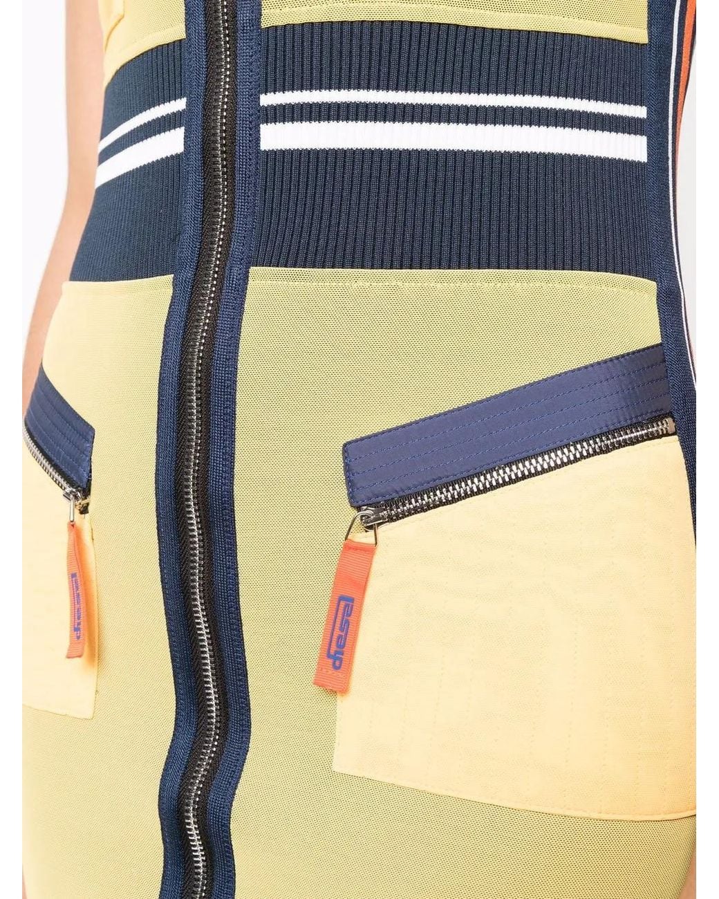 DIESEL Multicolor Panelled Slim-Cut Mini Dress