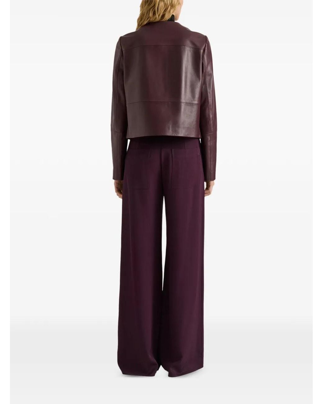 Proenza Schouler Red Veste Courtney En Cuir