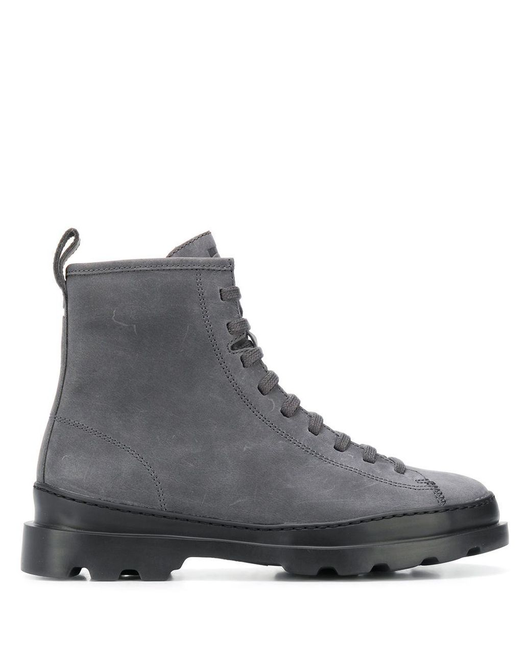 Camper Leather Brutus Ankle Boots in Grey (Gray) - Lyst