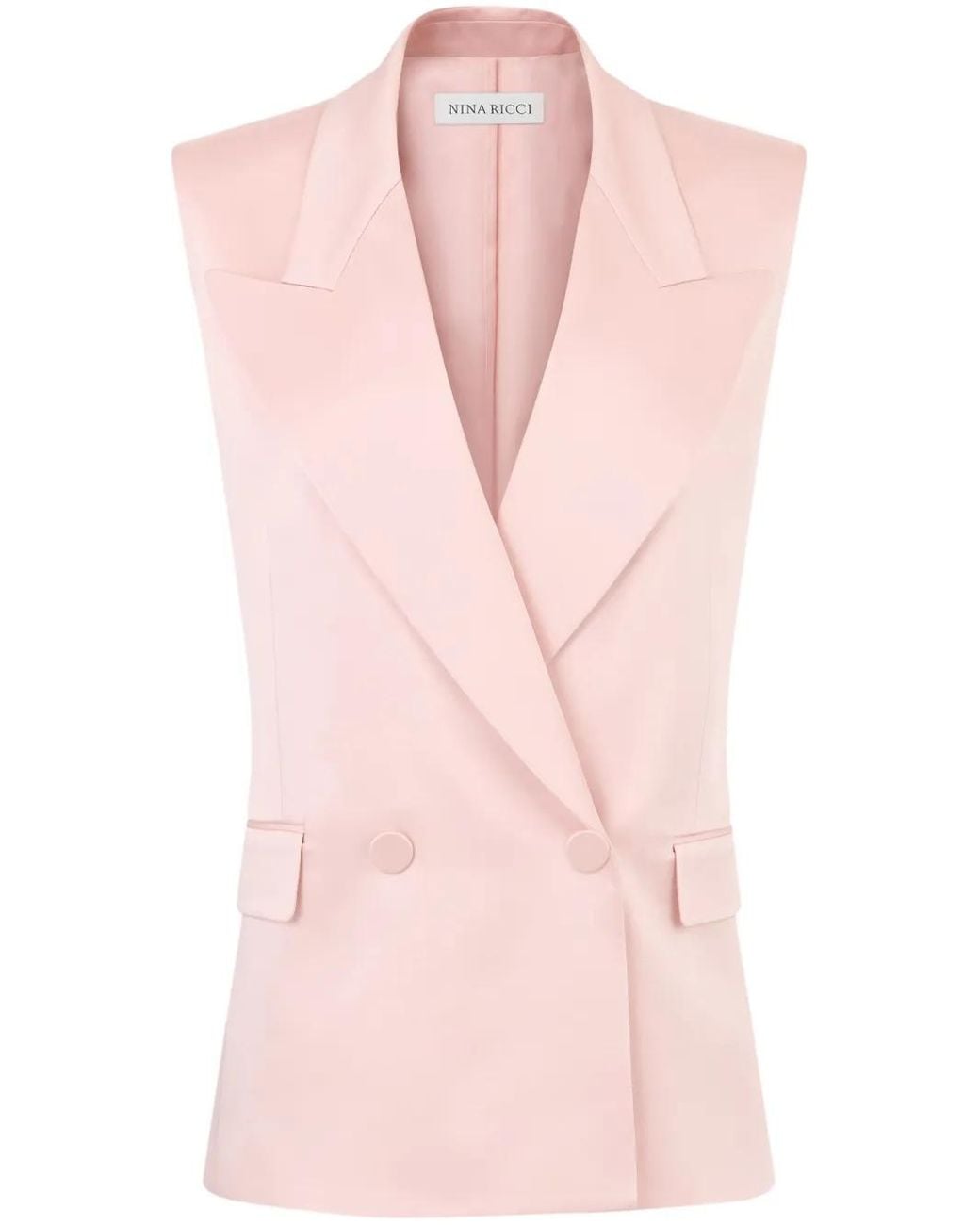 Nina Ricci Pink Double-Breasted Vest