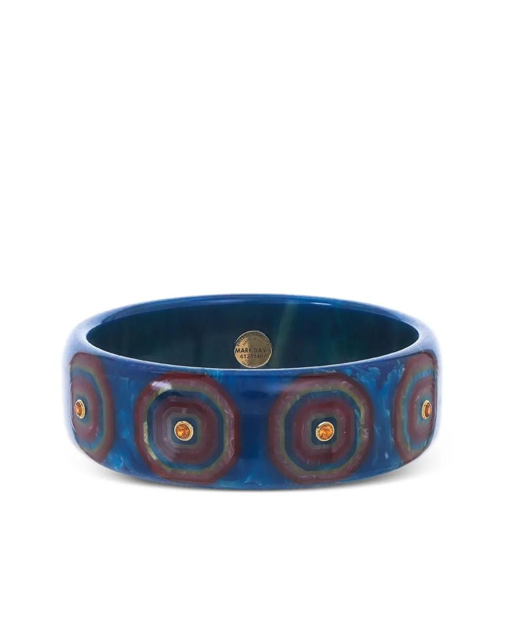 Mark Davis Blue 18K Citrine Bangle