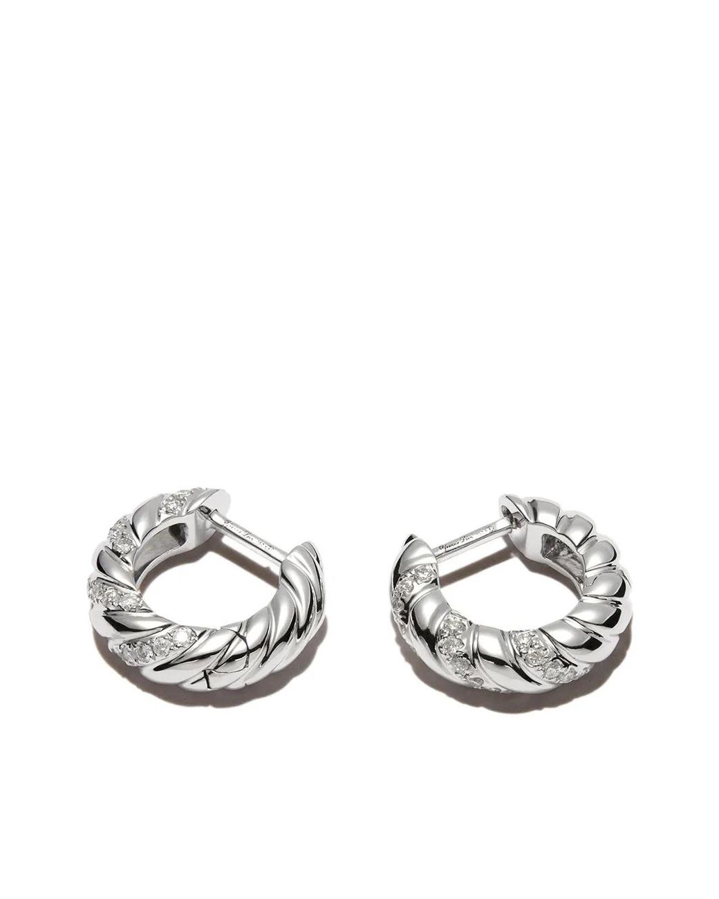 Yvonne Léon Metallic 18Kt Huggie Earrings