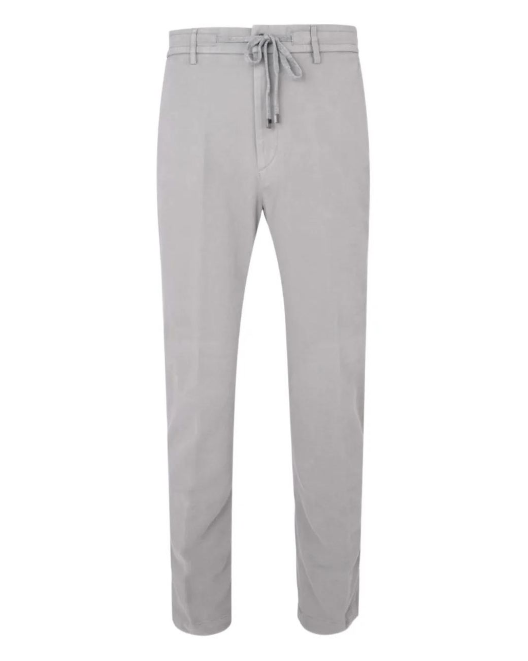 Peserico Gray Drawstring Trousers for men