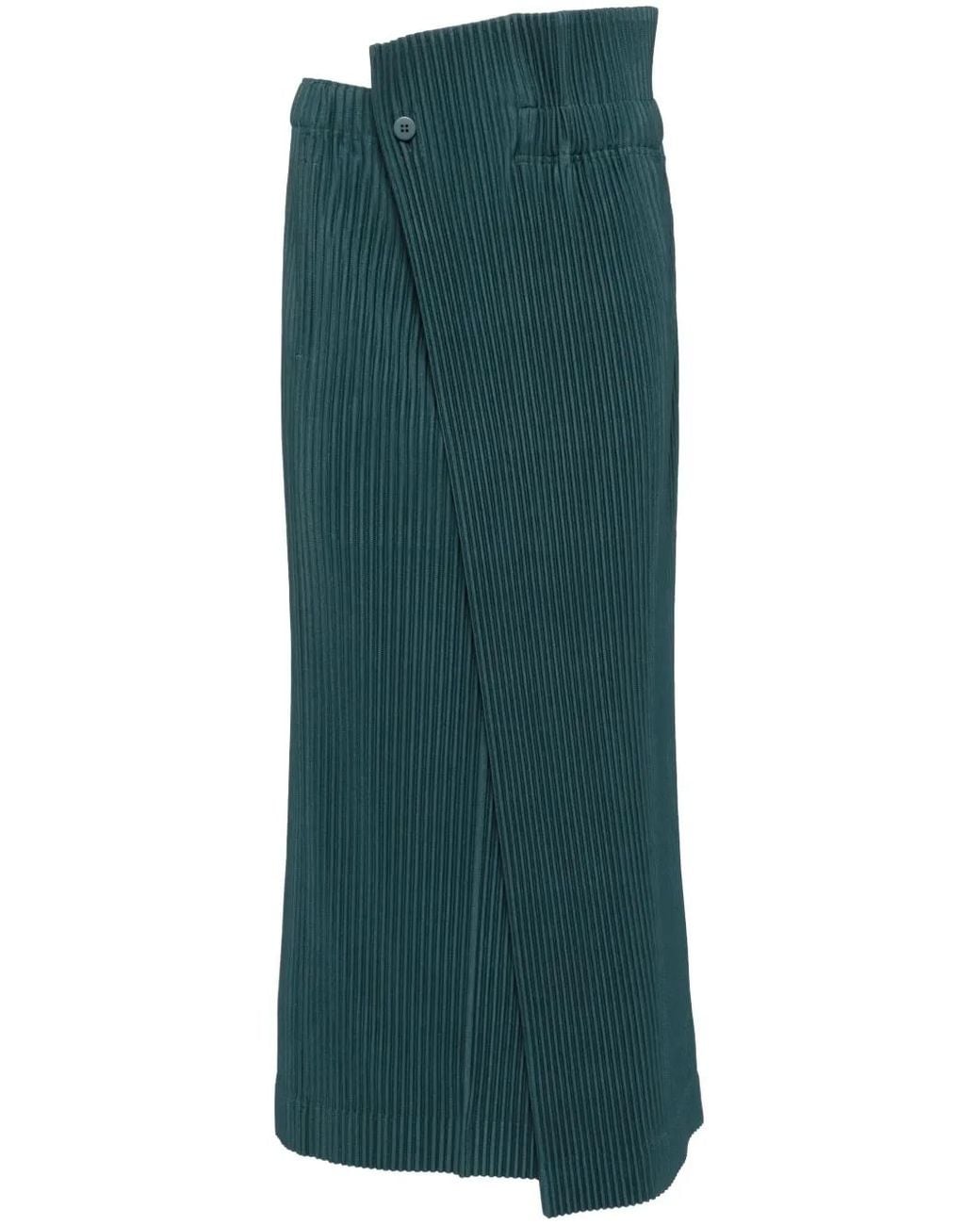 Homme Plissé Issey Miyake Green Colour Palette 1 Skirt for men